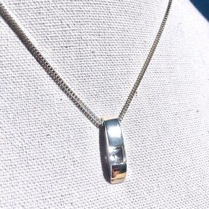 Vintage Faceted Brazilian Quartz Pendant